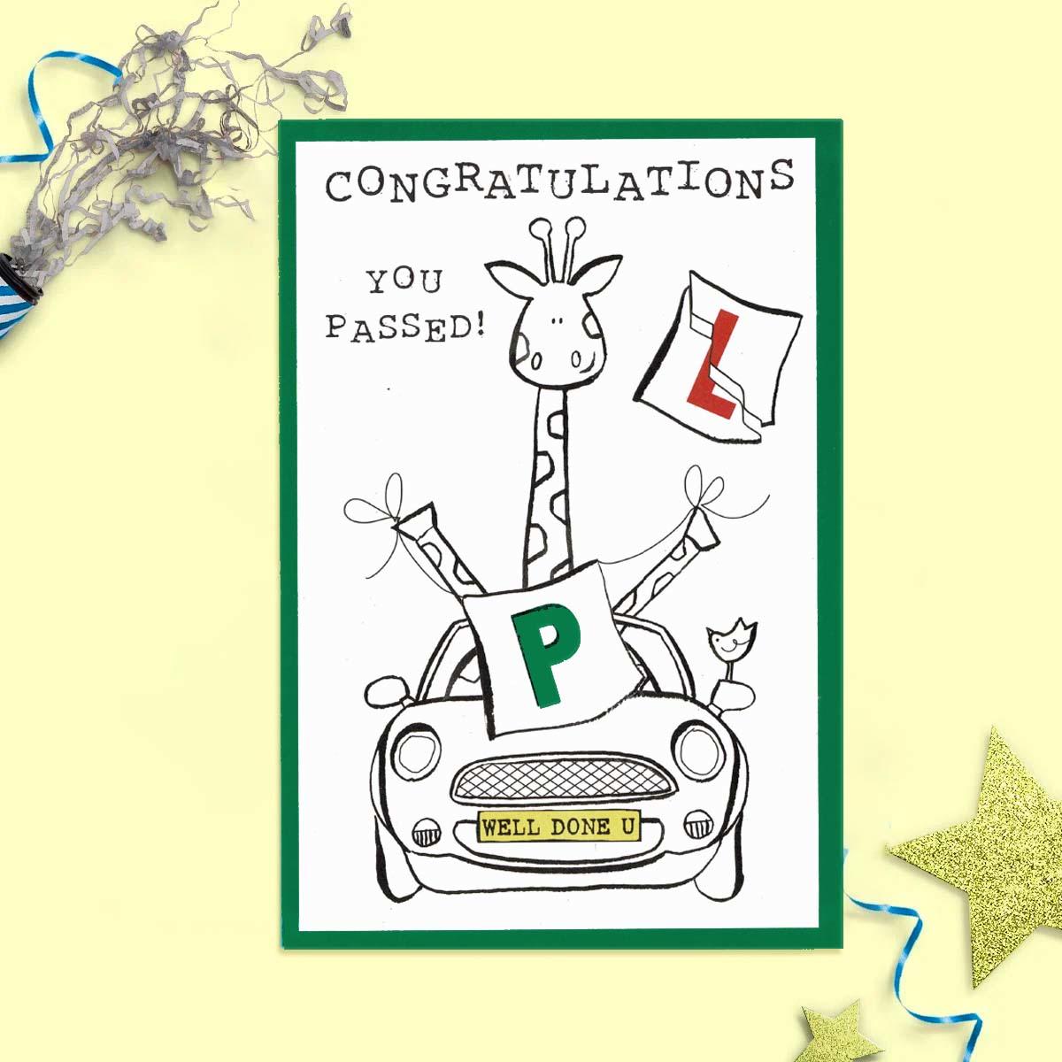 Congratulations You Passed ! Card Front Image