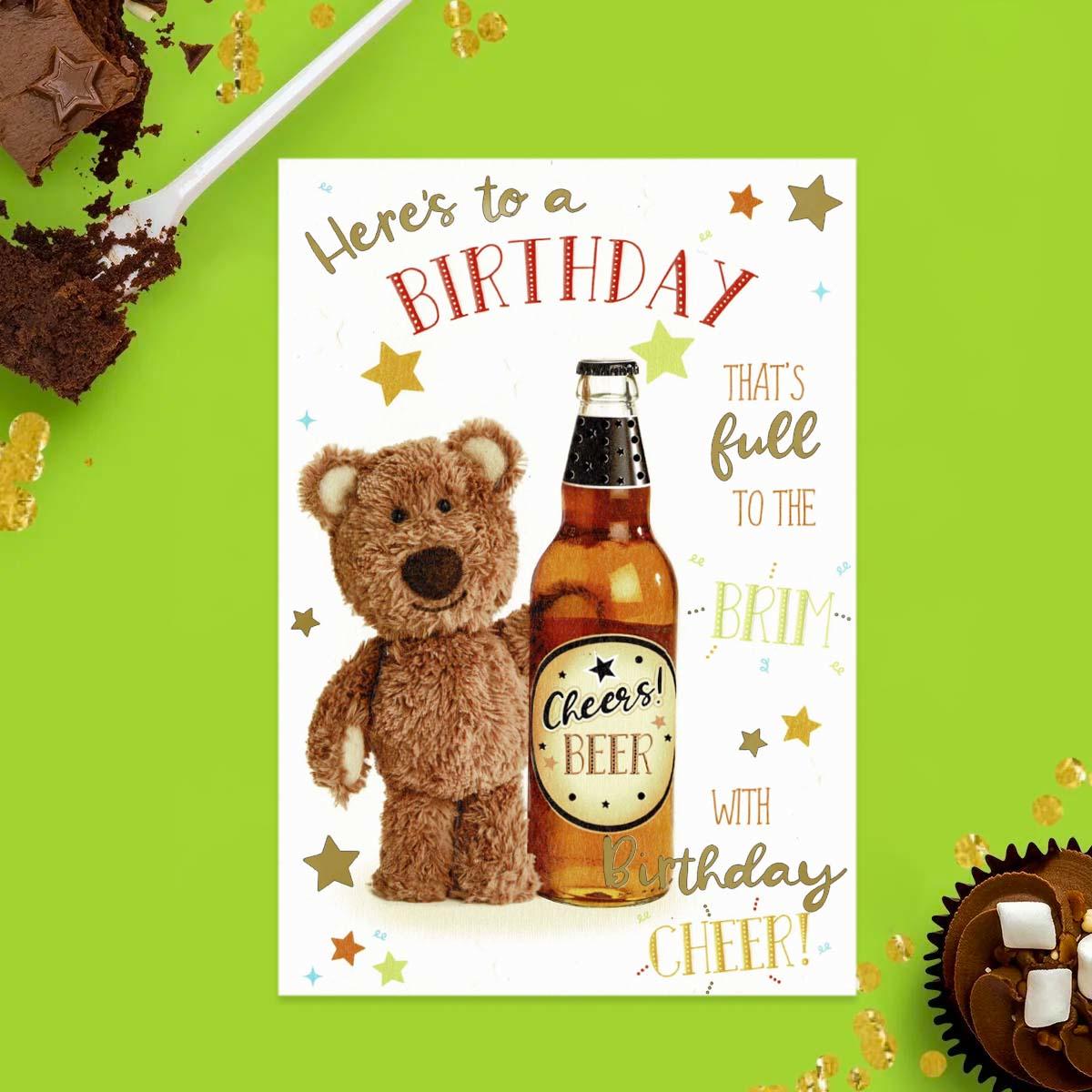 Barley Bear - Birthday Beer Card Front Image