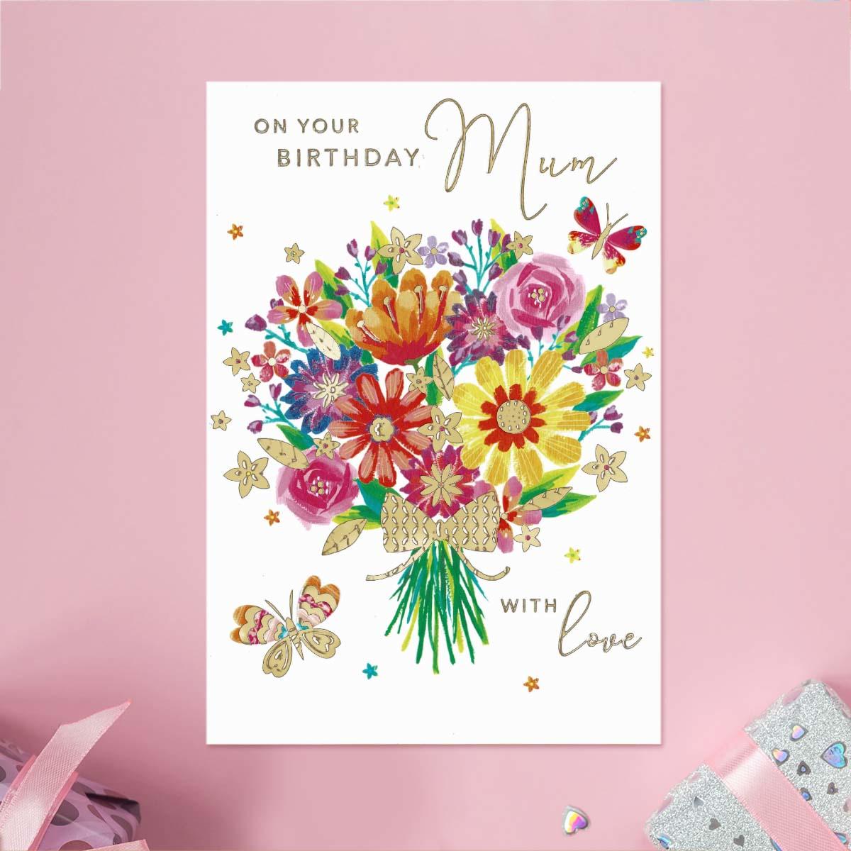 Alina - On Your Birthday Mum Card Front Image
