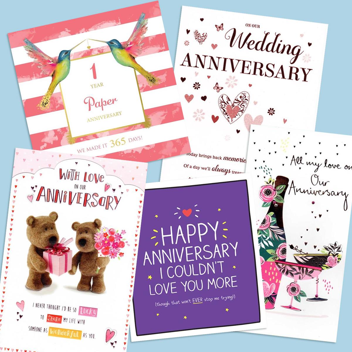 A Selection Of Cards To Show The Depth Of Range In The Our Anniversary Section