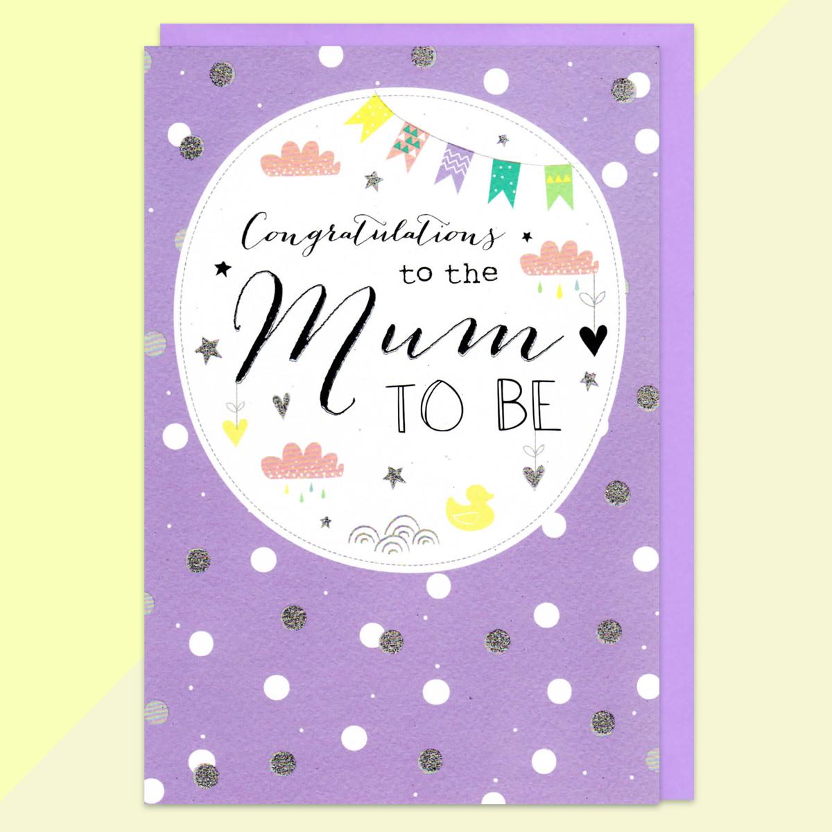 Mum To Be Baby Card Sitting On A Display Shelf