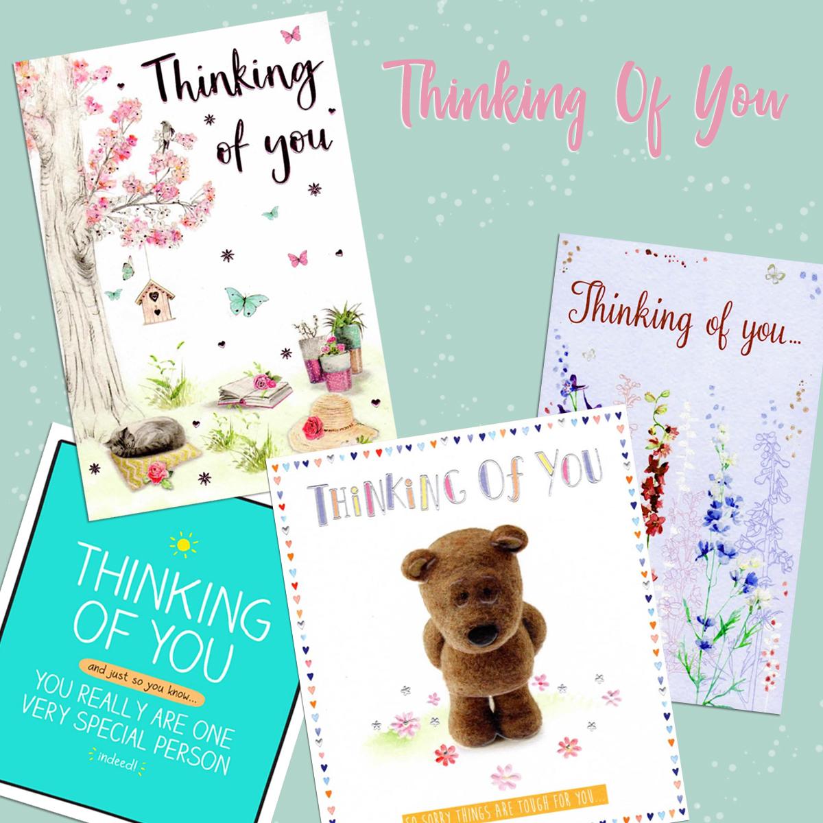 A Selection Of Cards To Show The Depth Of Range In Our Thinking Of You Card Section