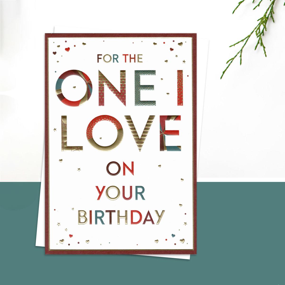 One I Love Birthday Card Front Image