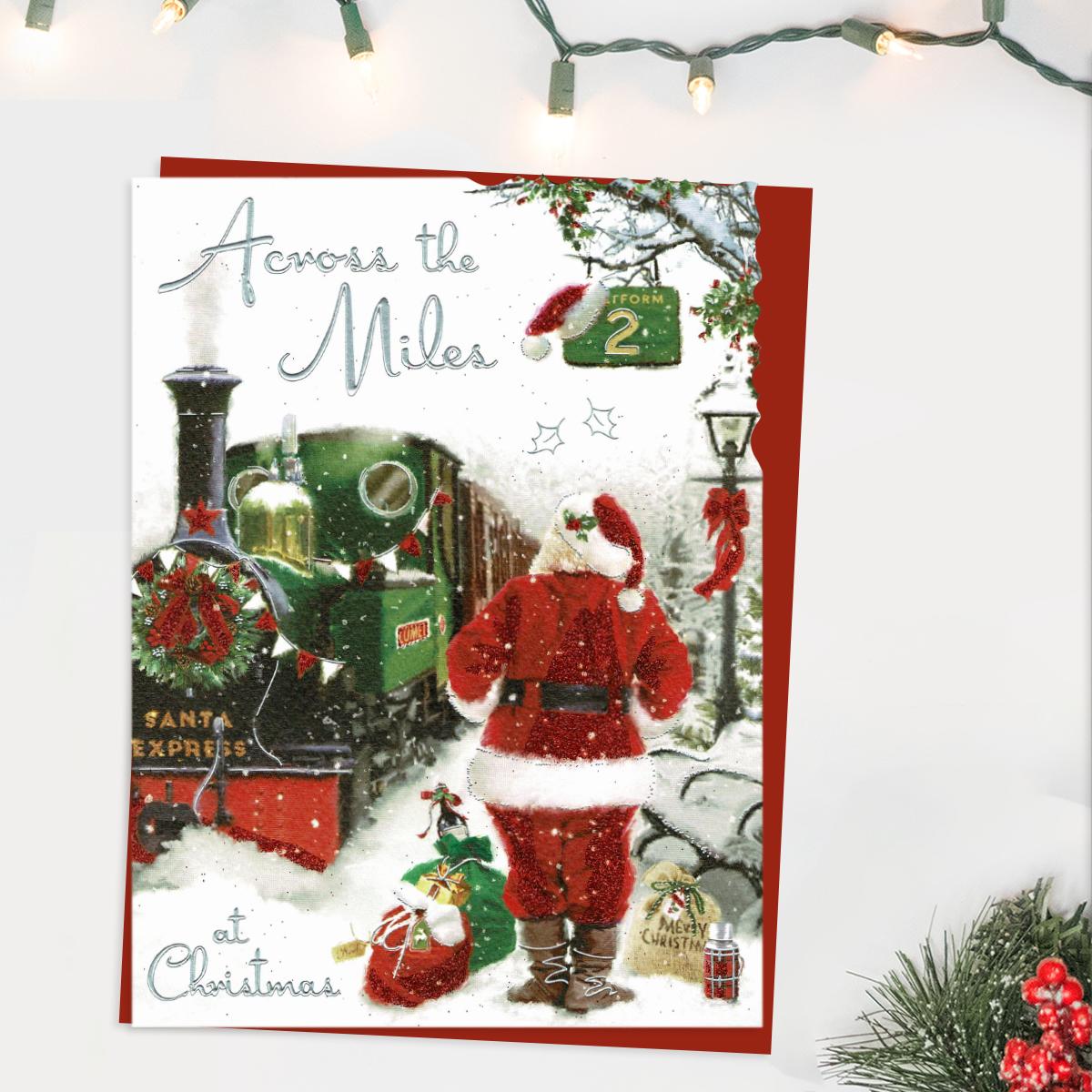Across The Miles Santa Express Card Front Image