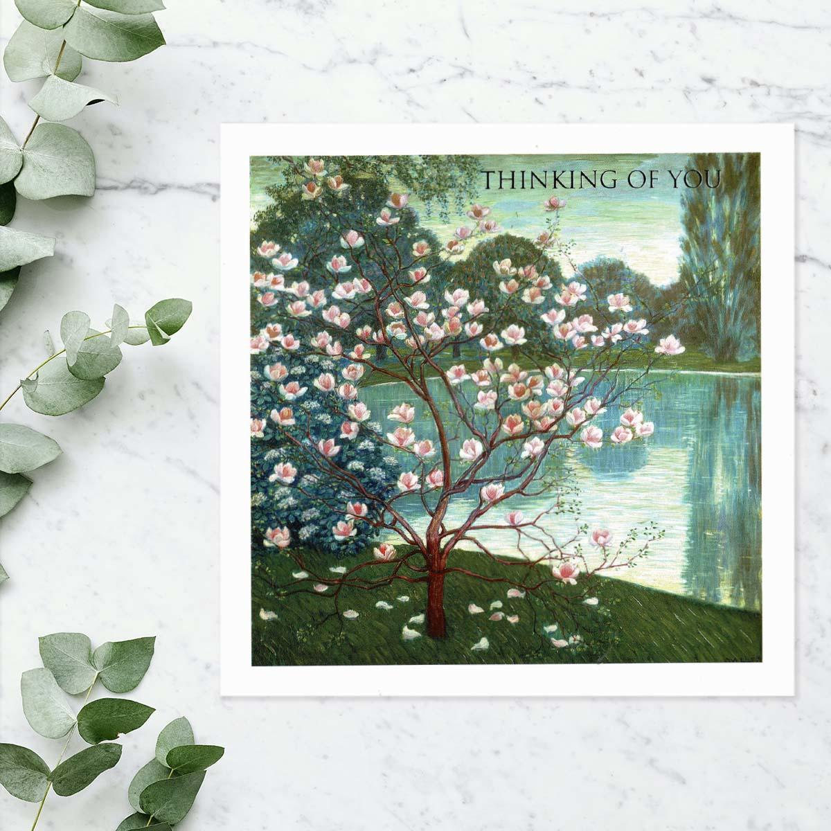 Thinking Of You Magnolia  Card Front Image