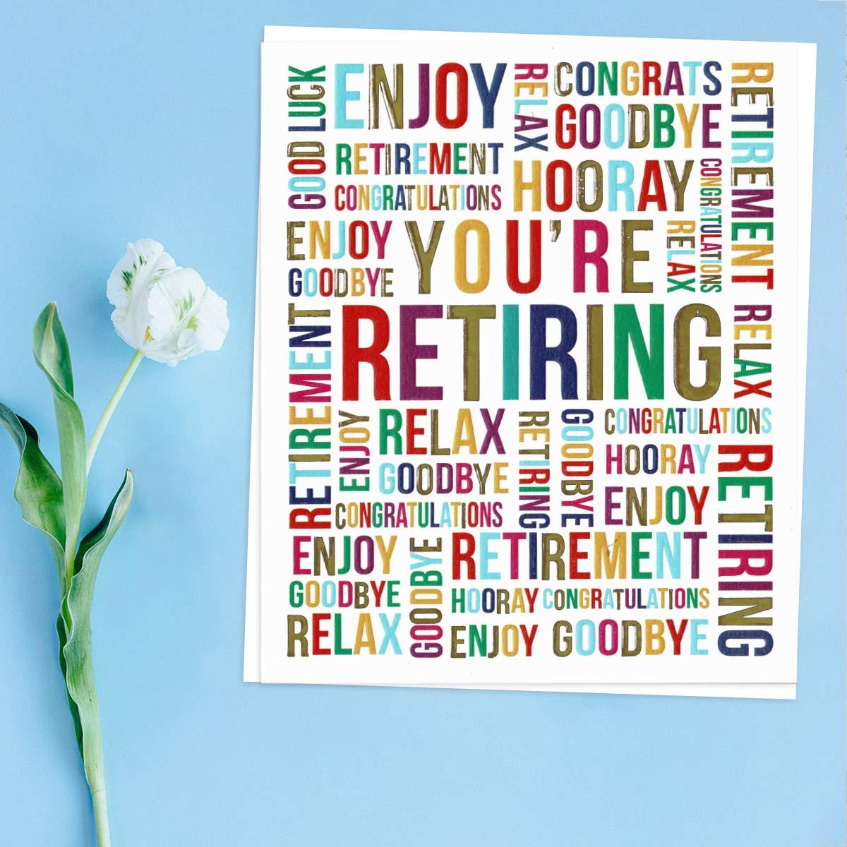 Retirement Greetings Card Front Image