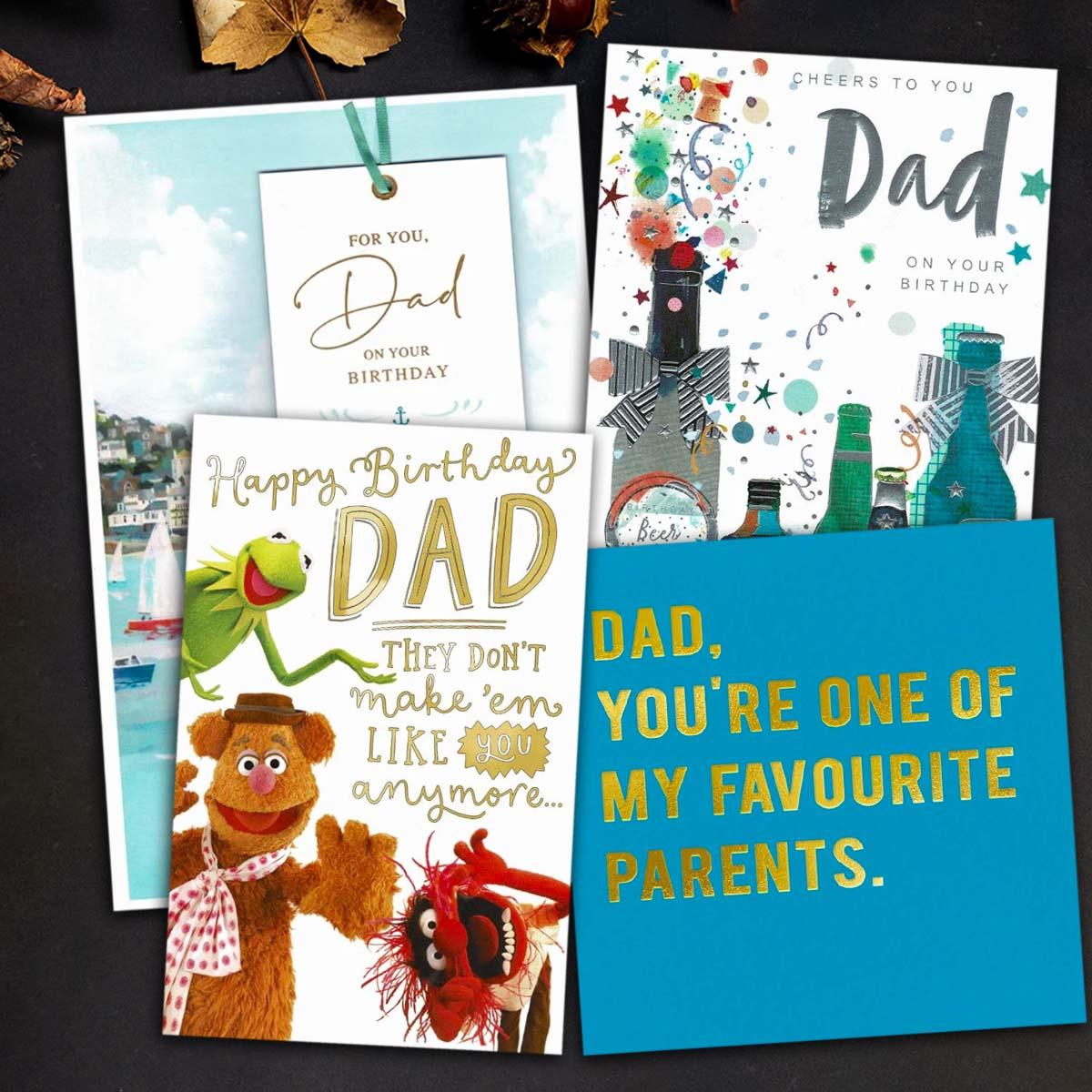 A Selection Of Cards To Show The Depth Of Range In Our Dad Birthday Card Section