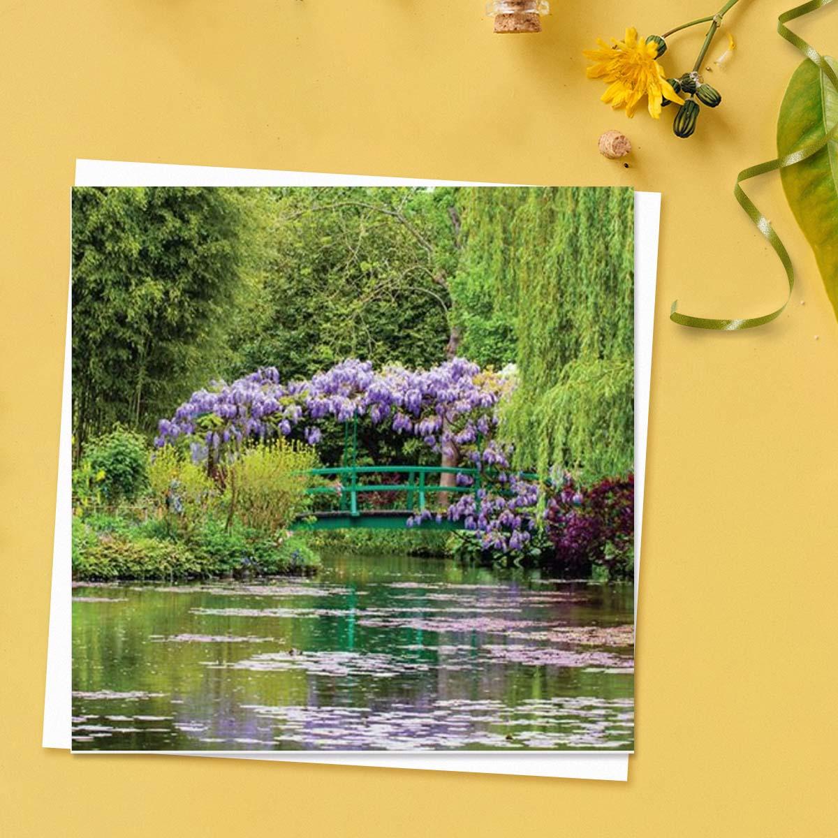 Beautiful - Garden At Giverny Blank Card Front Image