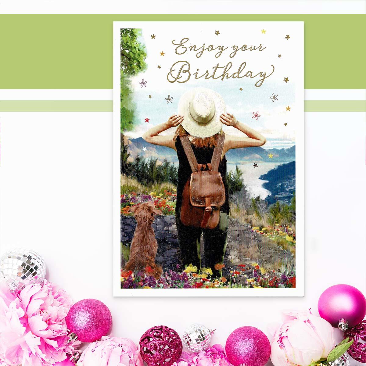Essence - Enjoy Your Birthday Backpacker Card Front Image