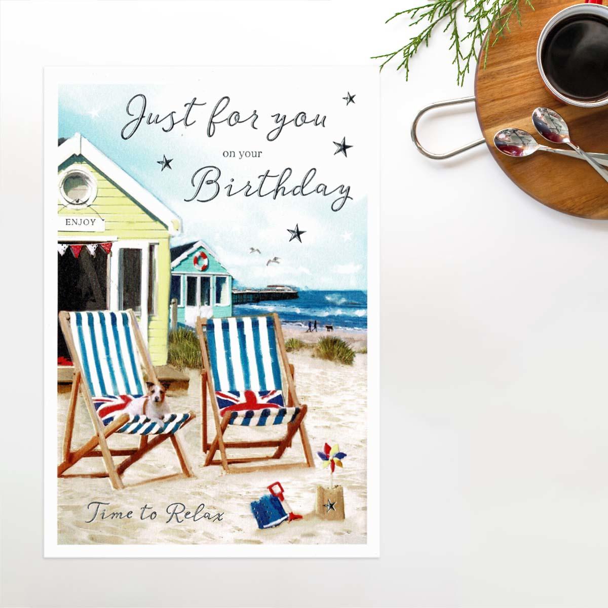 Essence - Just For You Birthday Deckchairs Card Front Image