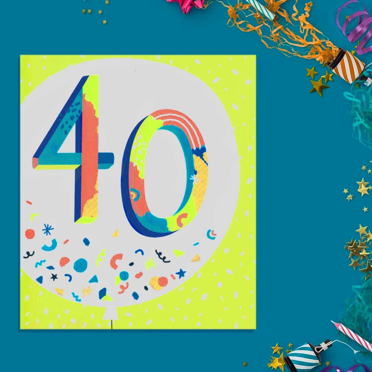 Yolo - 40 Birthday Card Front Image