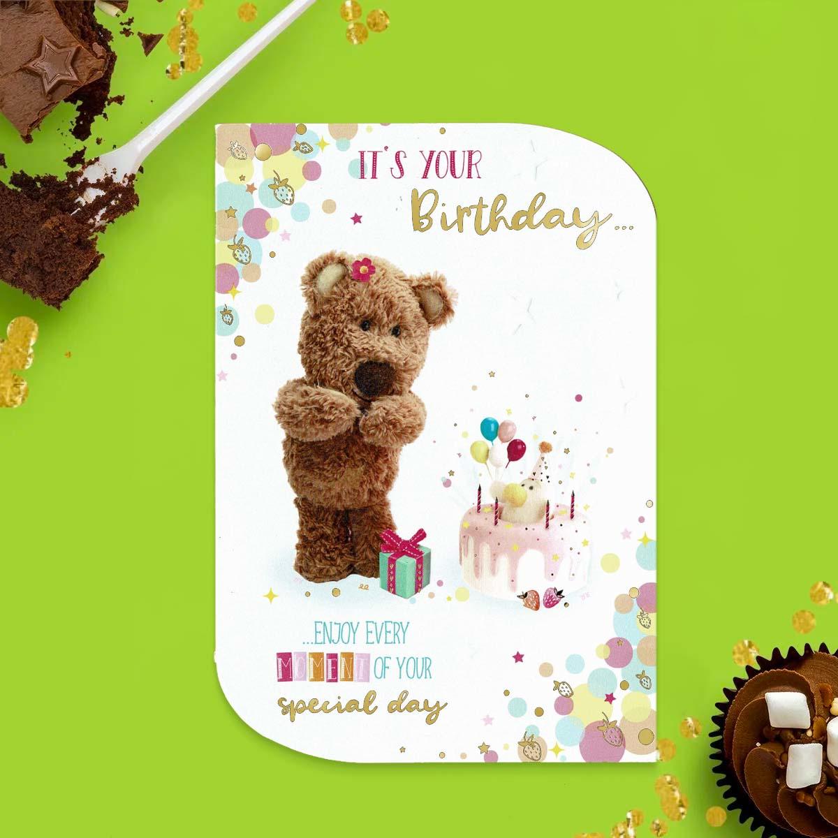 Barley Bear - It's Your Birthday Card Front Image