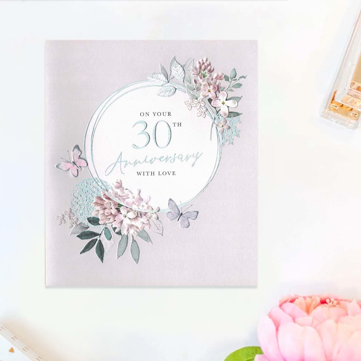 On Your 30th Anniversary Card Front Image