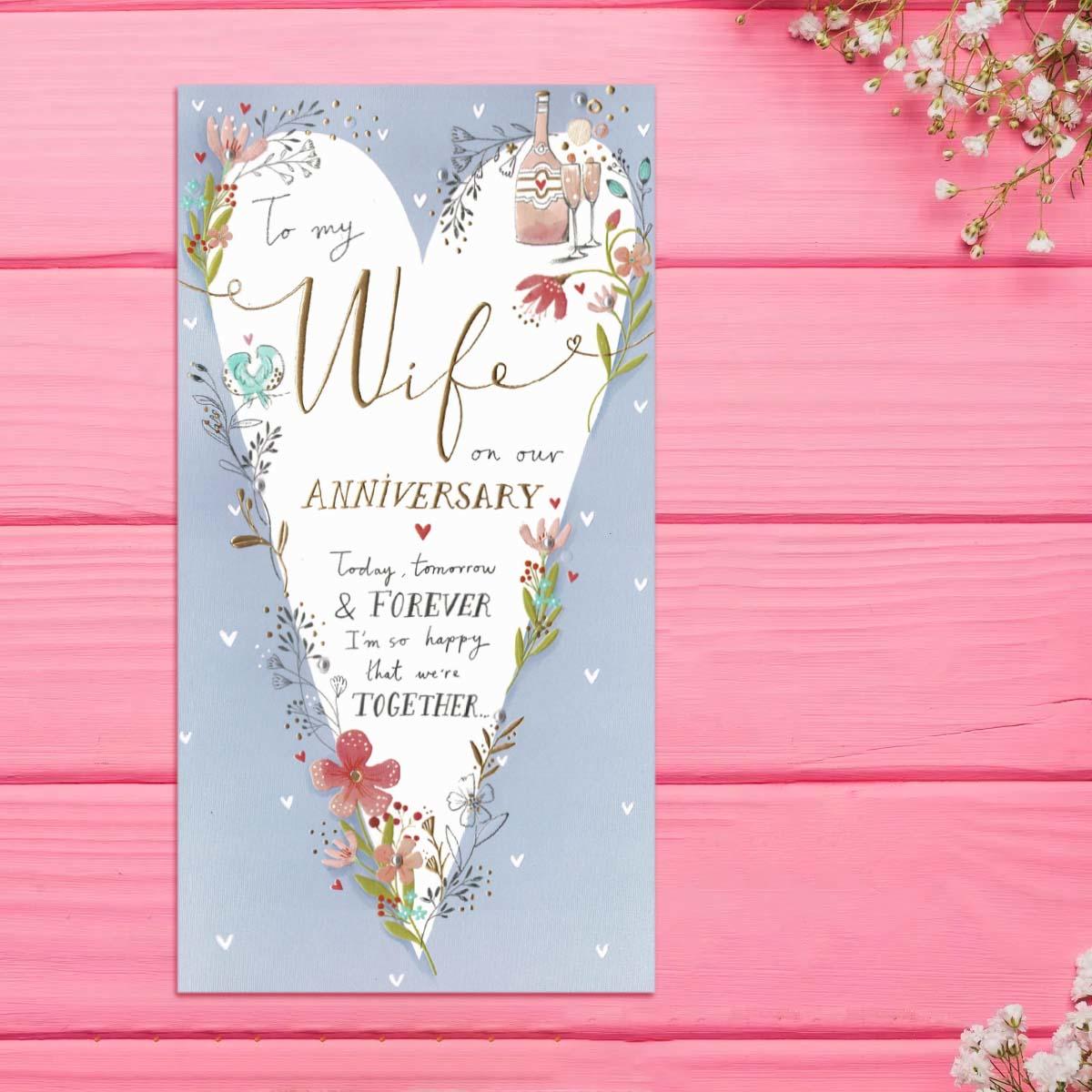 Wife Anniversary Card Featured In Full