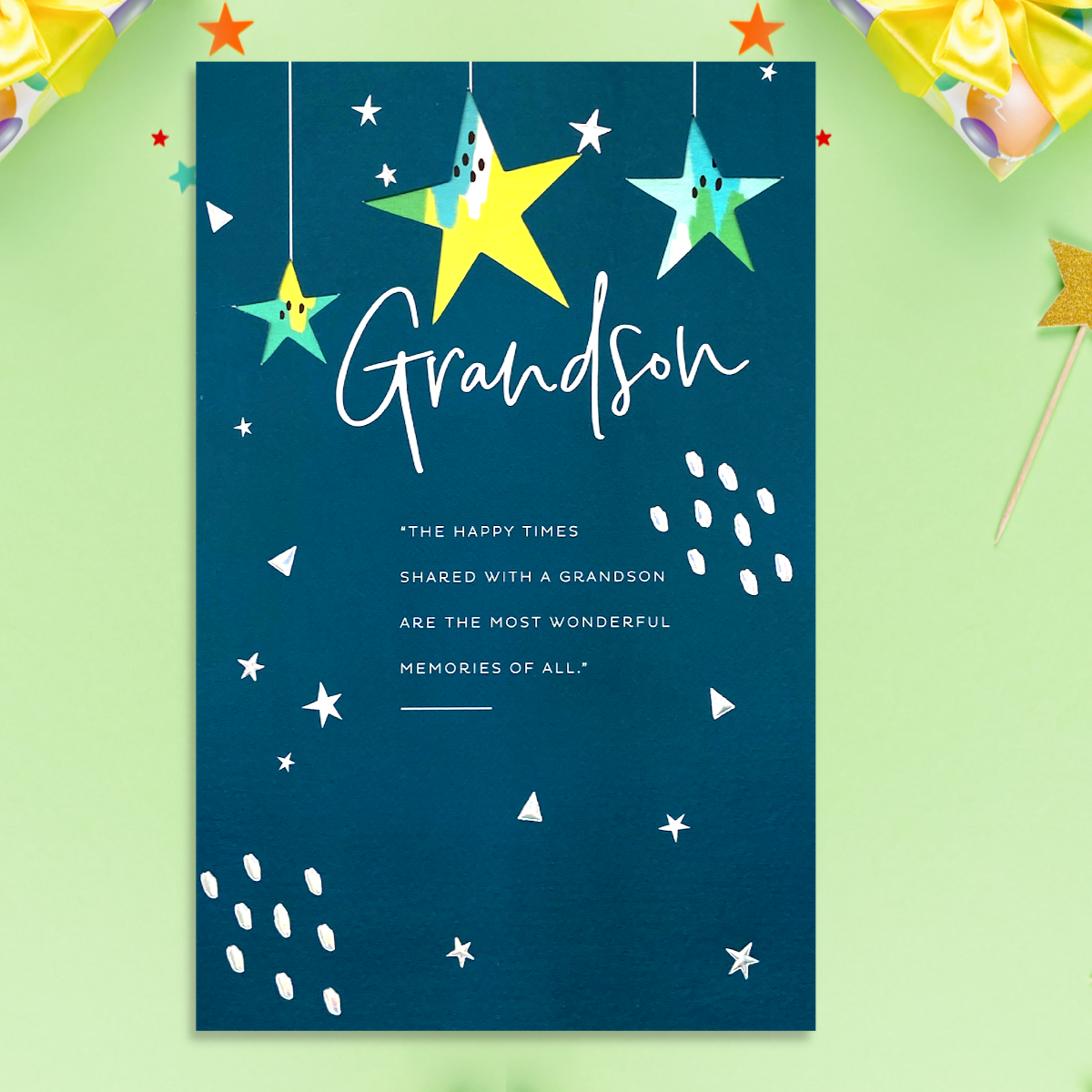 Grandson Wonderful Memories Birthday Greeting Card