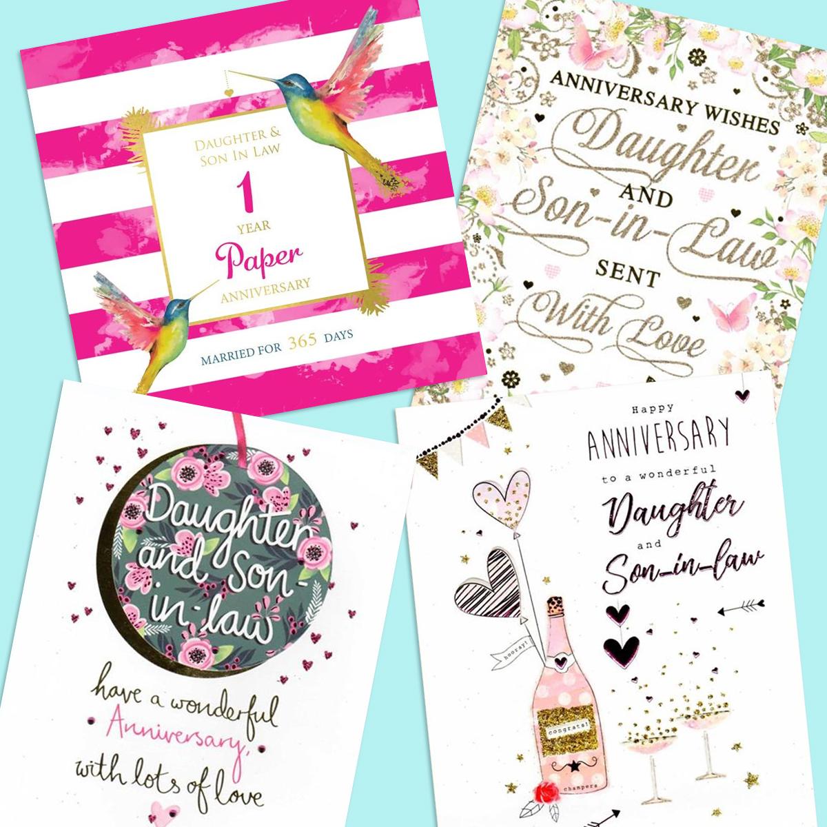 A Selection Of Cards To Show The Depth Of Range In Our Daughter And Son Anniversary Section