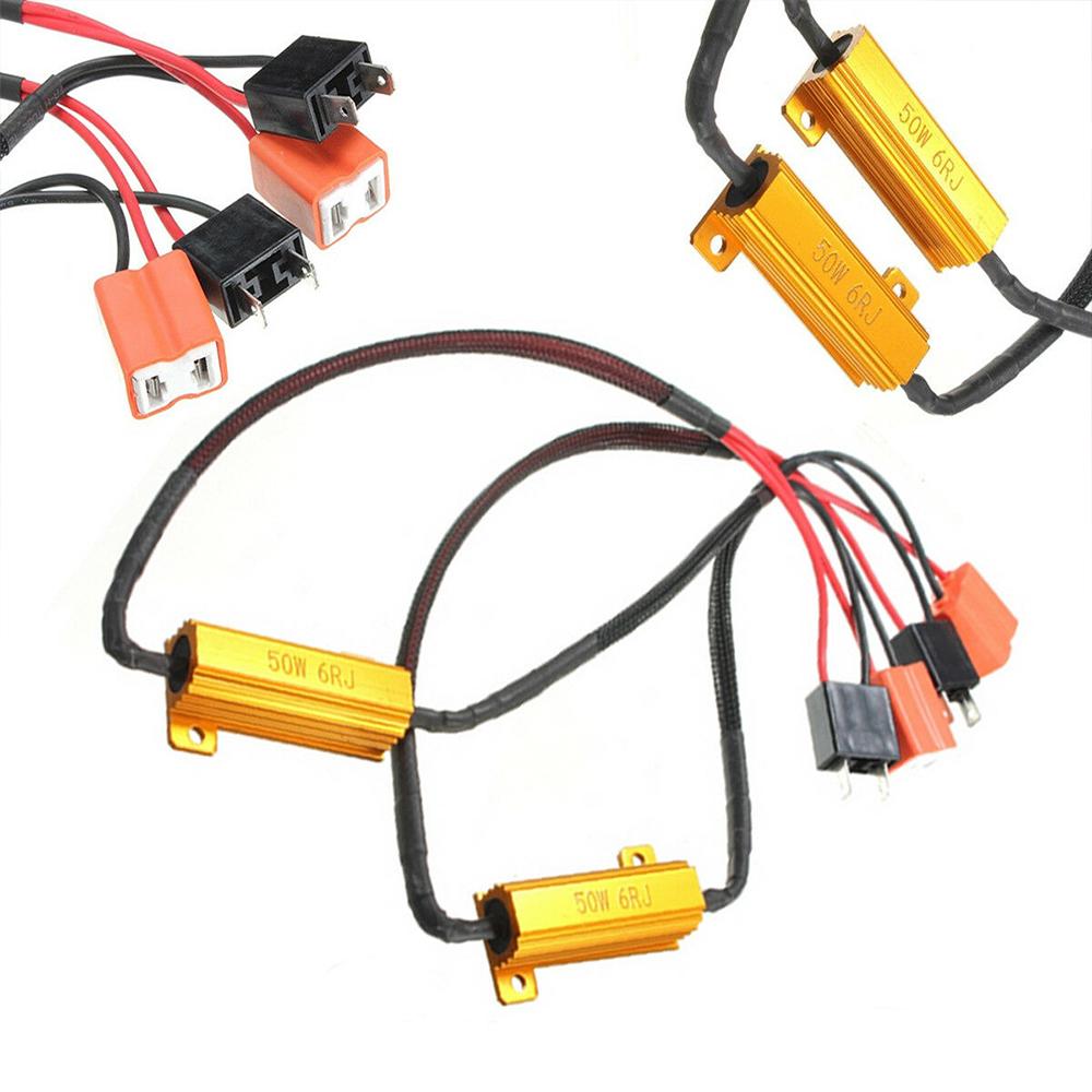 Canbus Decoder LED Headlight Decoder H7 Error Code Warning Canceller Anti  Hyper Flash No Error Load Resistor Adapter Pack of 2