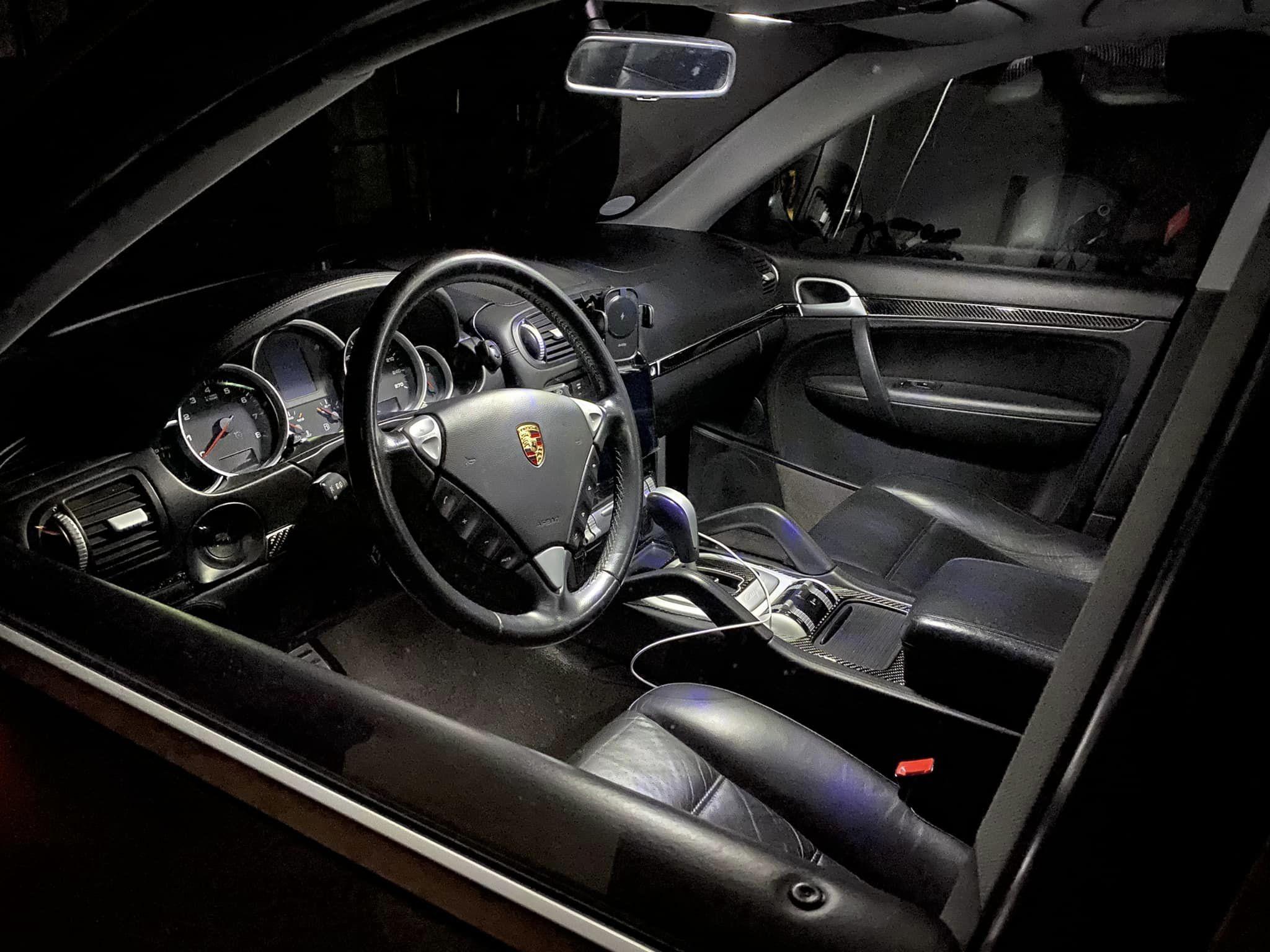 thumbnail image 2 of 17-Piece Deluxe White LED Interior Light Kit – Porsche Cayenne 955 957 – 6000K Xenon White – Canbus Error Free 2 of 4