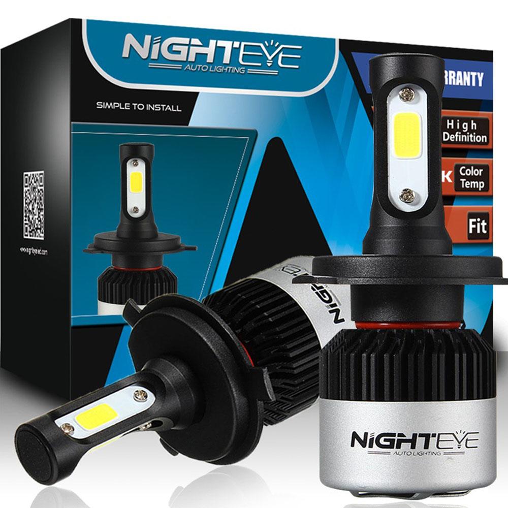NIGHTEYE H4 72w 9000LM LED COB Kit Voiture Headlight Phare