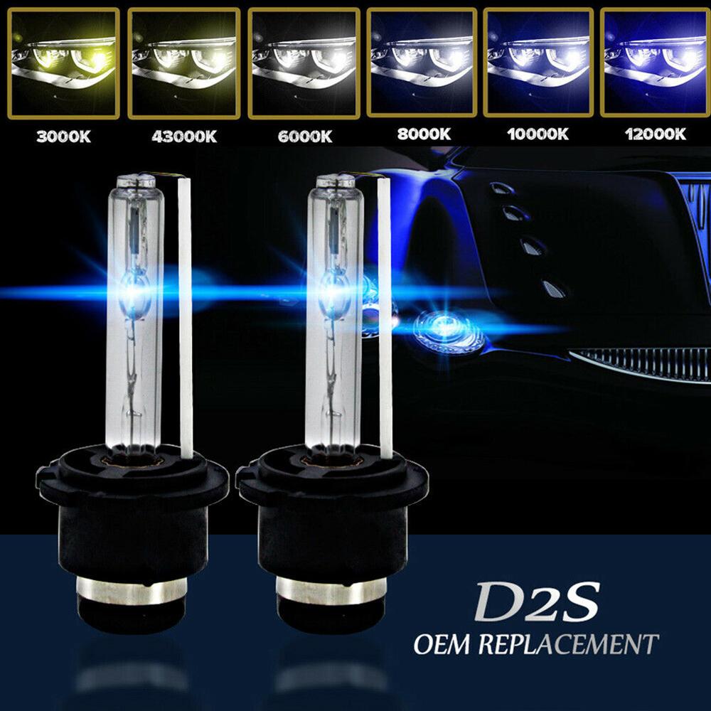 2x D2S D2R D2C HID Xenon Bulbs OEM Direct Replacement 35w Headlight Lamp  Bulbs 66040 66240 85122 53500
