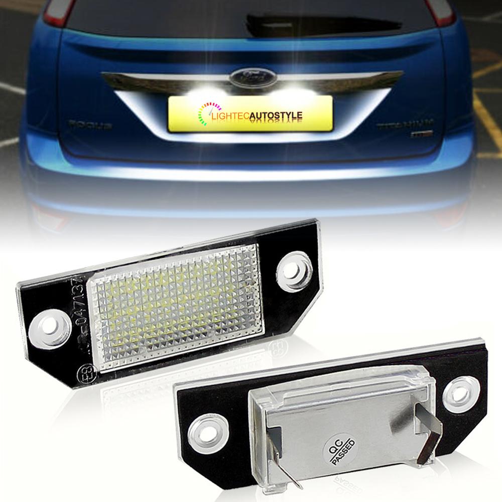 2X Luci Targa LED Lampade Di Licenza Bianche Per Ford Fiesta Focus