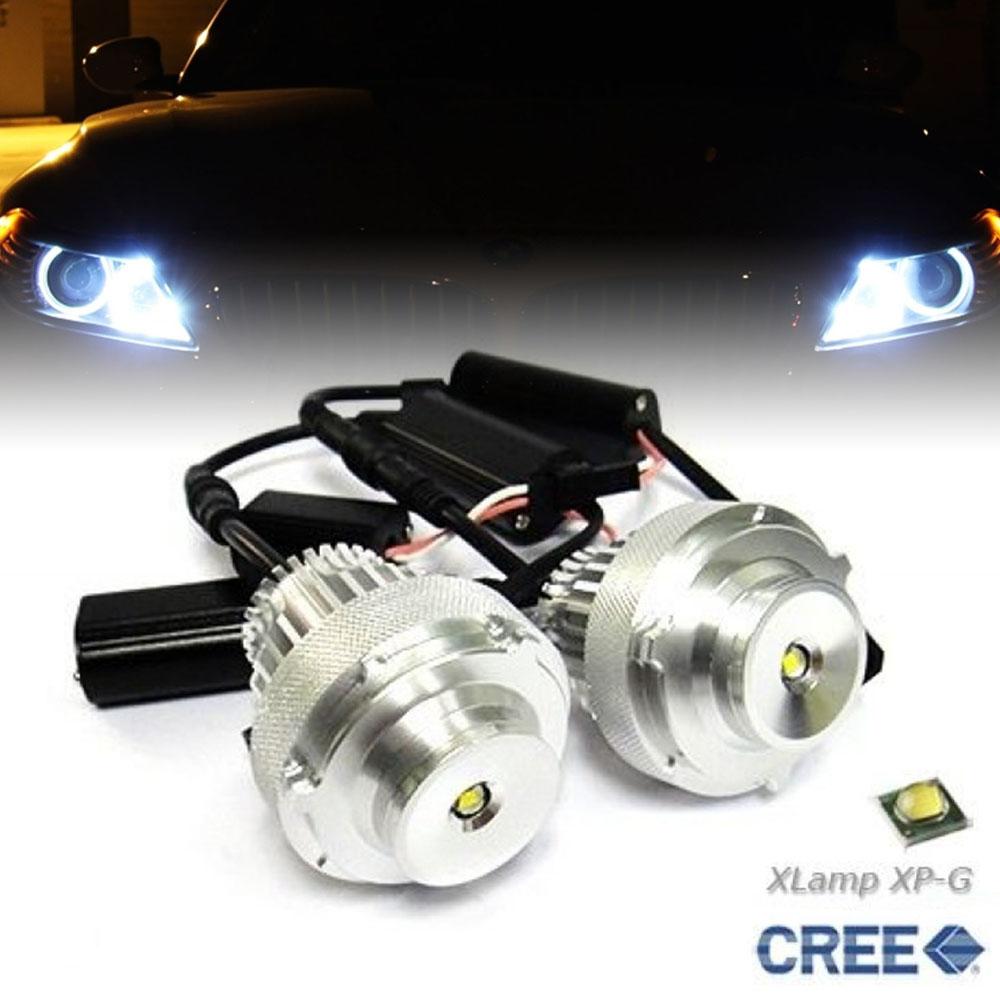 Phares Angel Eyes LED BLANC BMW Série 5 E60 / E61 Halogene H7 / H7 – GDS  Motorsport