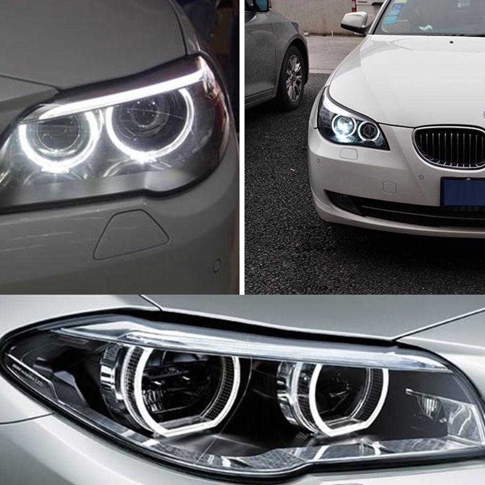 BMW 5 SERIES PRE-LCi E60 E61 BRIGHT WHITE LED ANGEL EYE HALO RING BULBS 