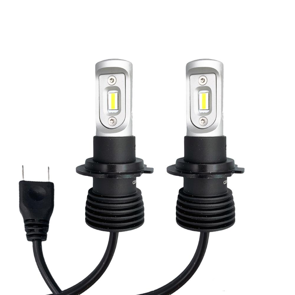 H1 Super Slim Fanless LED Conversion Car Headlight Bulbs Kit 5700K Xenon  White