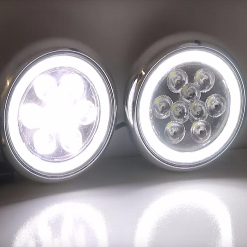 For BMW MINI R55 R56 R57 R58 R59 LED Rally DRL Daytime Running Halo ...