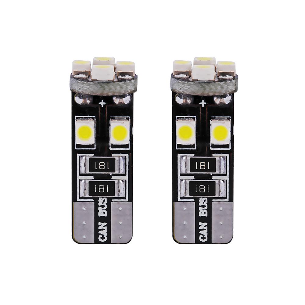 T10 501 W5W Pure White 8 SMD CanBus Error Free LEDs