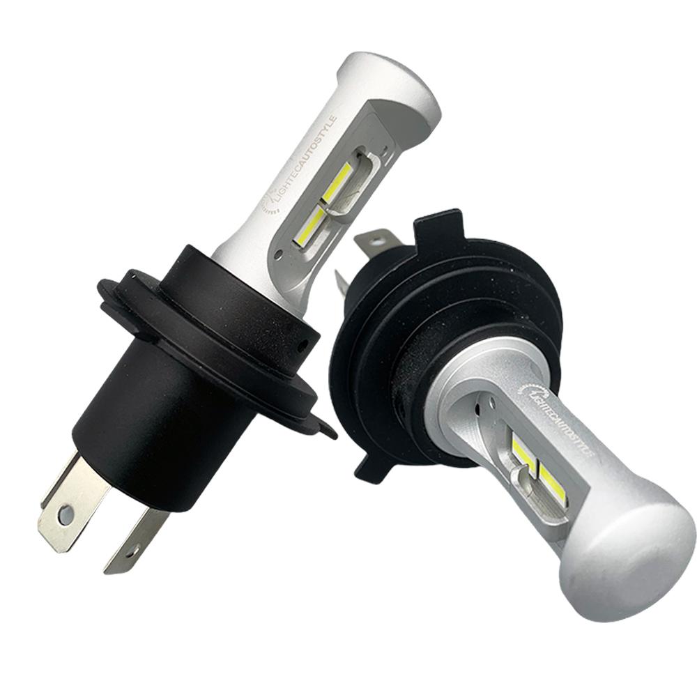H4 Super Slim Fanless LED Conversion Car Headlight Bulb Kit 5700K