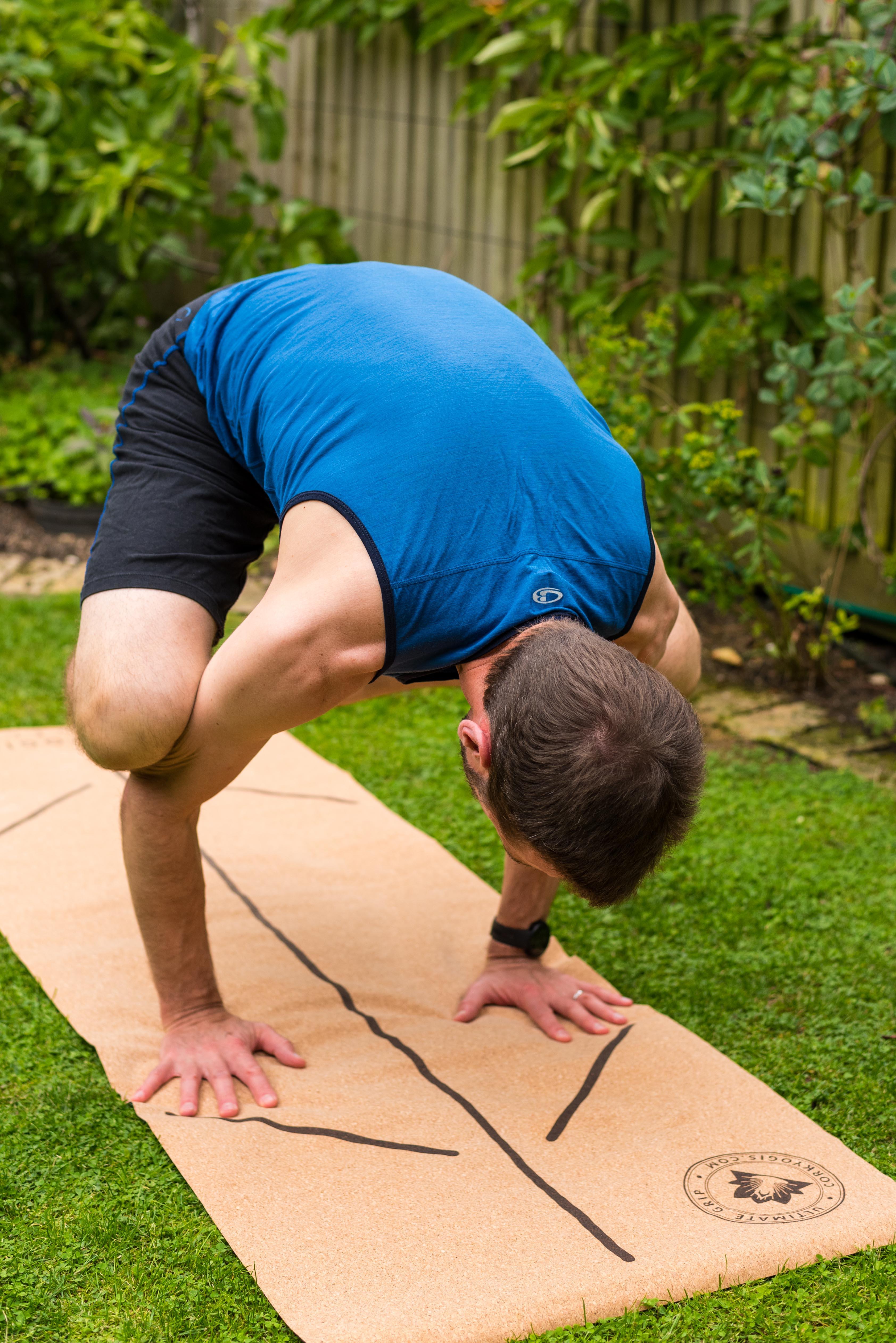 cork yoga mat alignment lines 