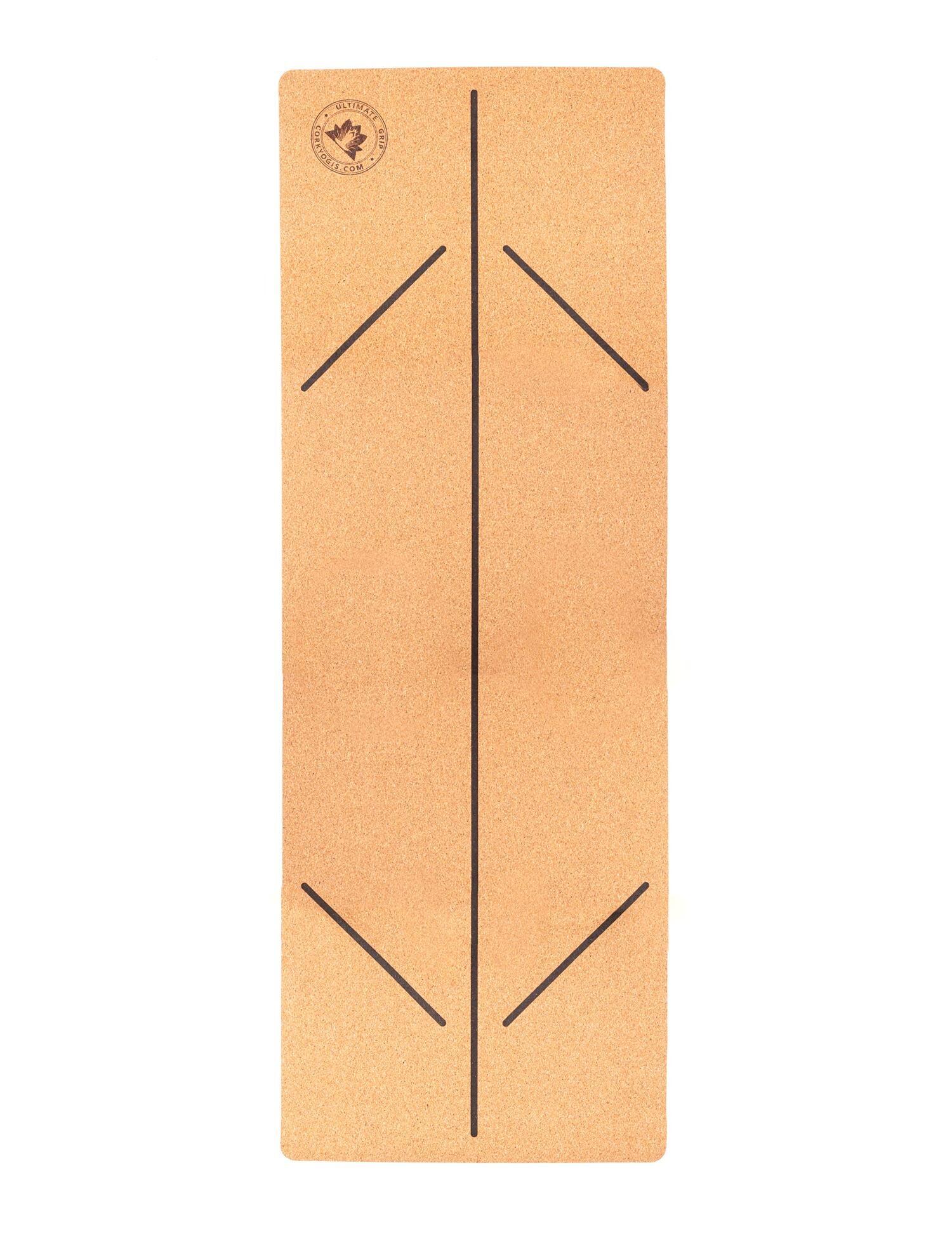 Stance Marking Cork Yoga Mat – EcoCornerIndia