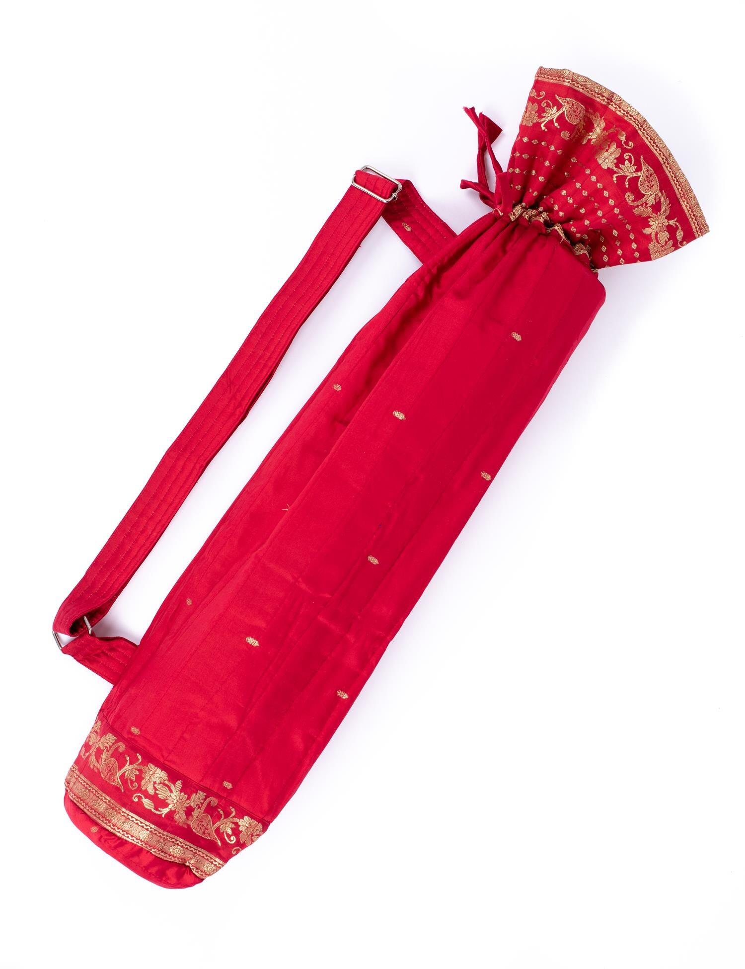 Ethical yoga mat bag uk red