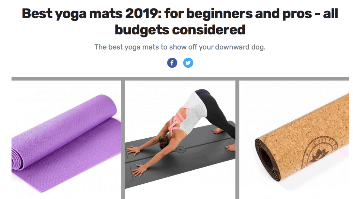 yoga mat reviews uk