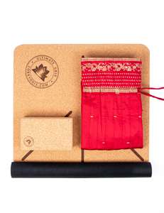 The Travelling Yogi Total Package: Travel Yoga Mat, Bag and Block