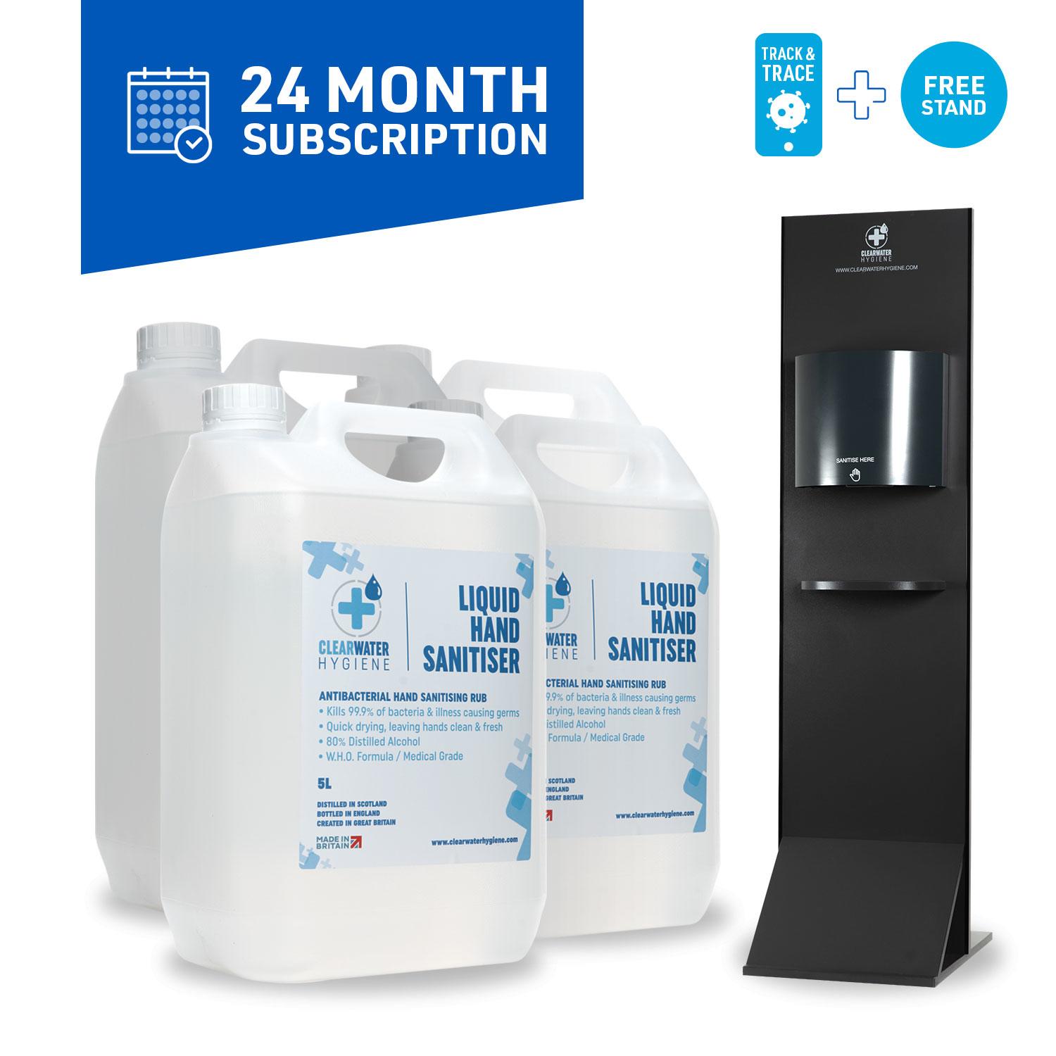 Managed Service (24 Month Subscription): 20 Litres per month + Premium Dispenser Stand