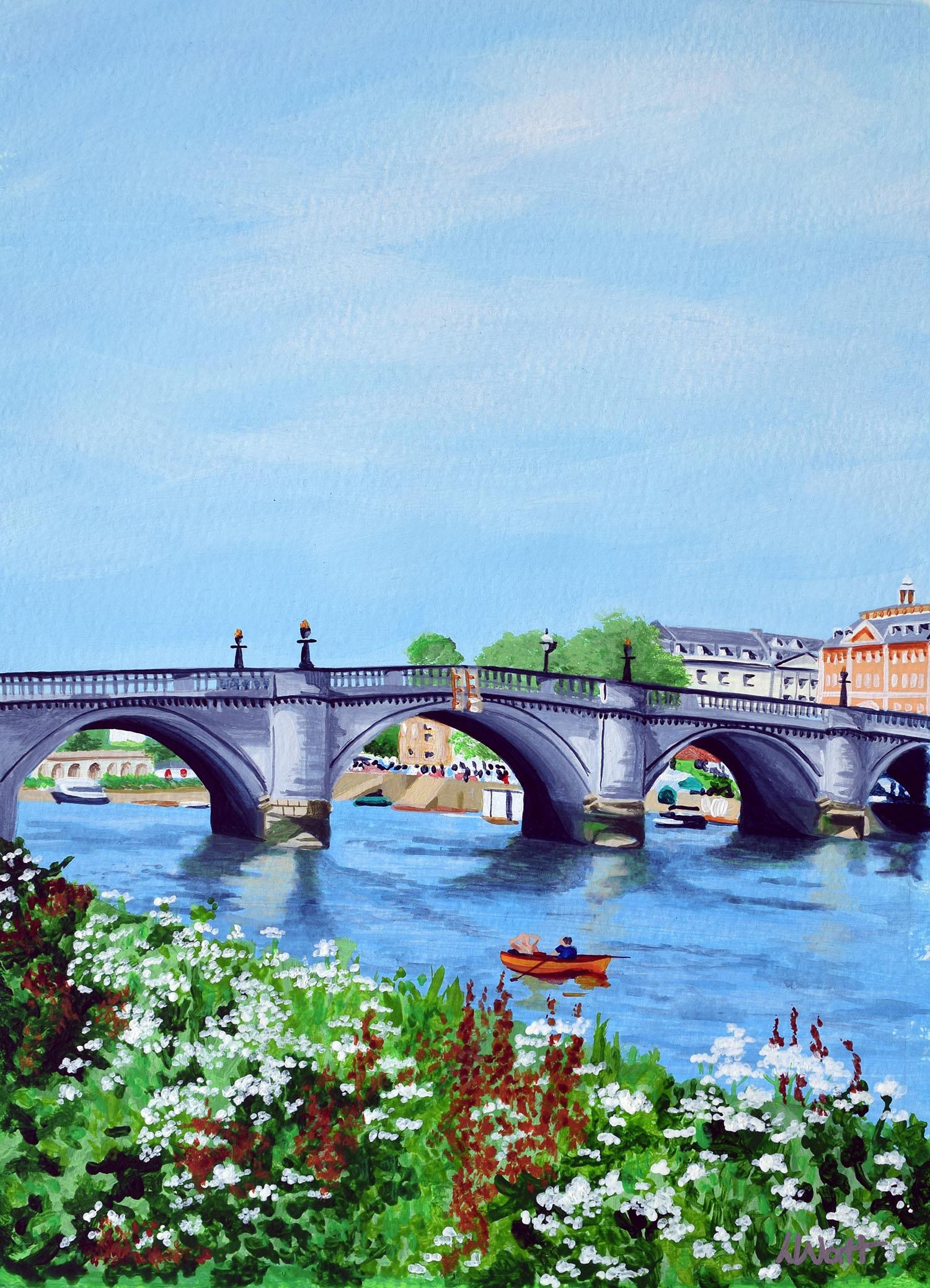 Painting of Richmond Bridge London