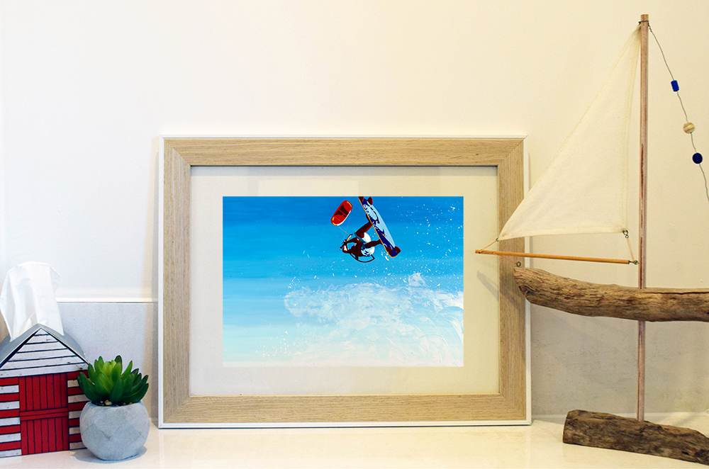 Kite Surfer art print