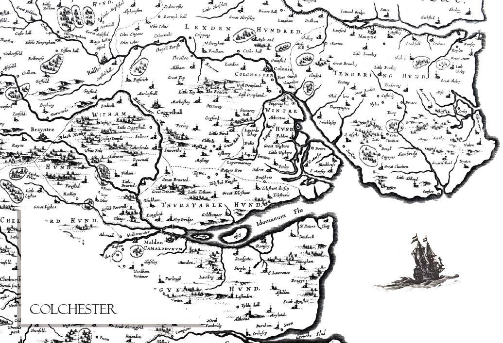 Colchester save the date map