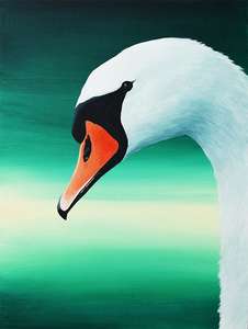 Swan minimalist art print