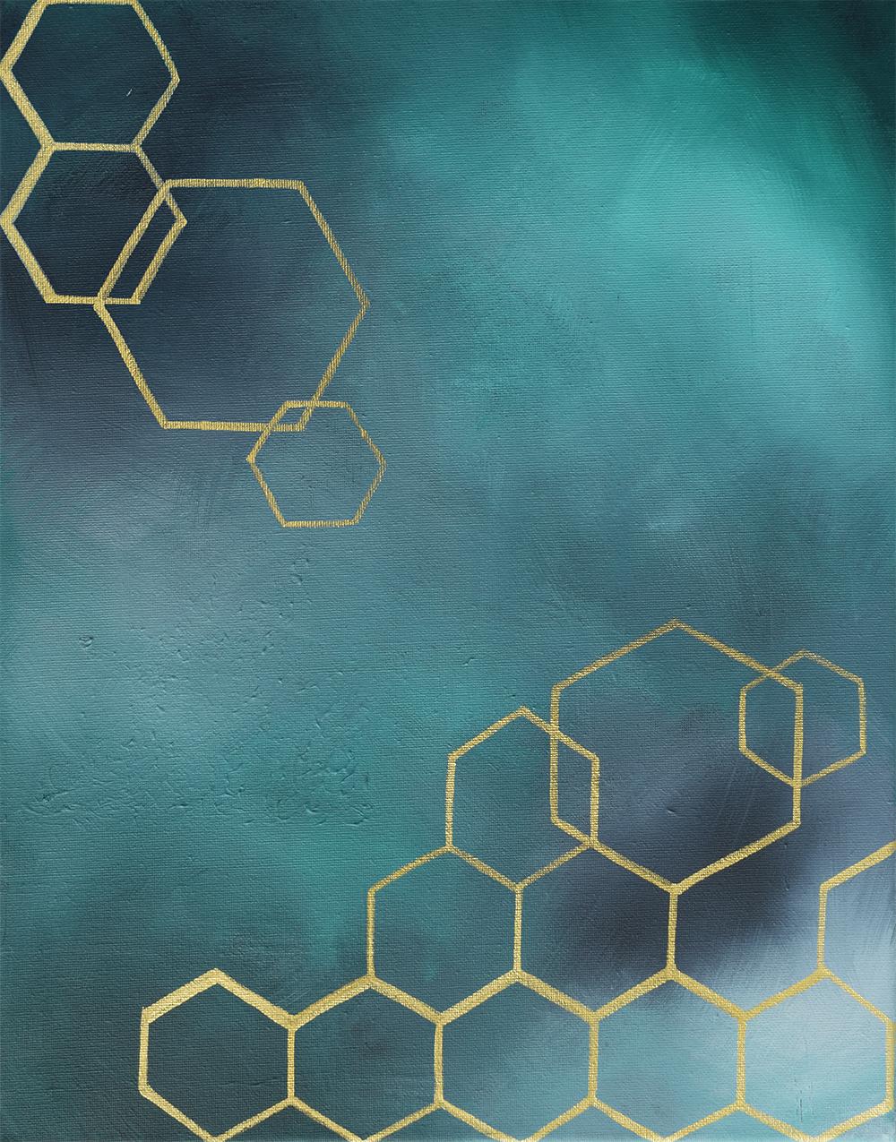Hexagon art print for sale