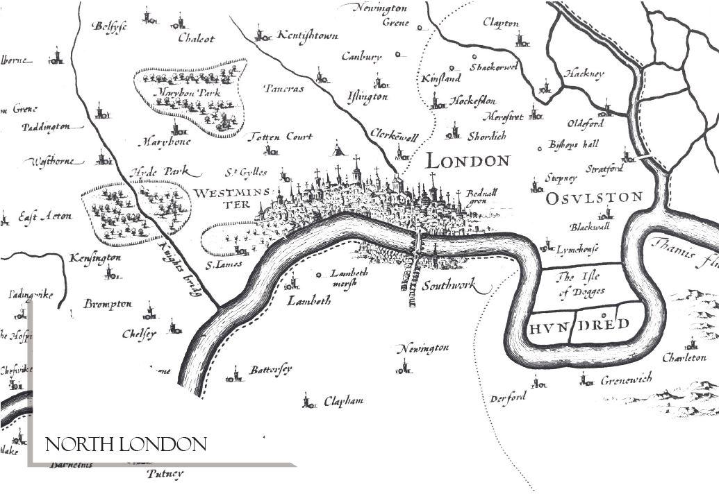 North London Map Notecard
