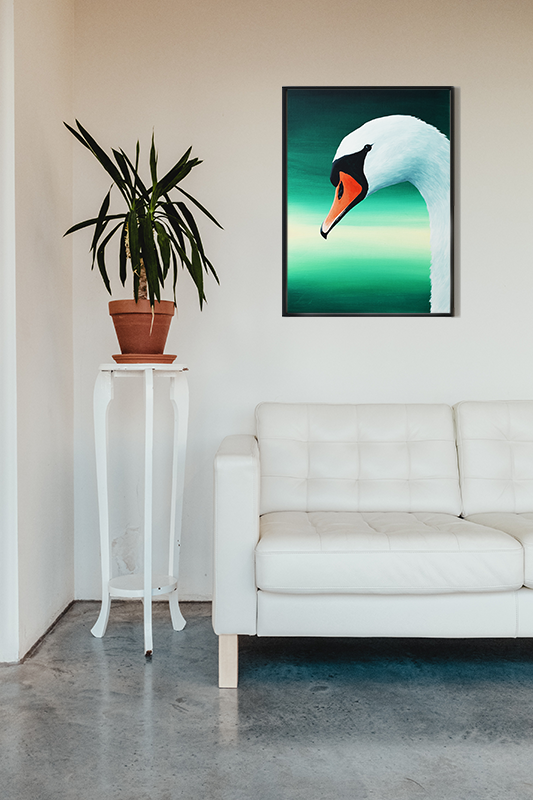 Swan contemporary painting
