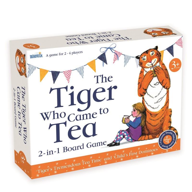 Manufacturer's box containing the board game of The Tiger Who Came To Tea.