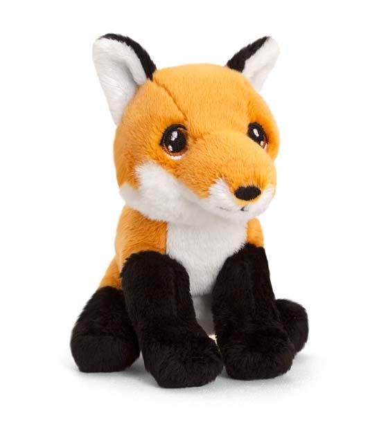 Orange and black fox toy.