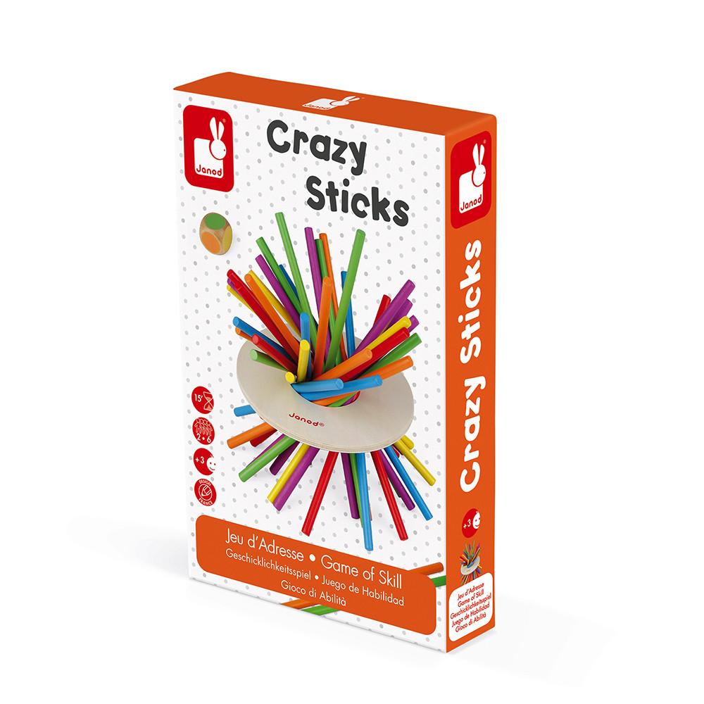 Box with crazy sticks game.