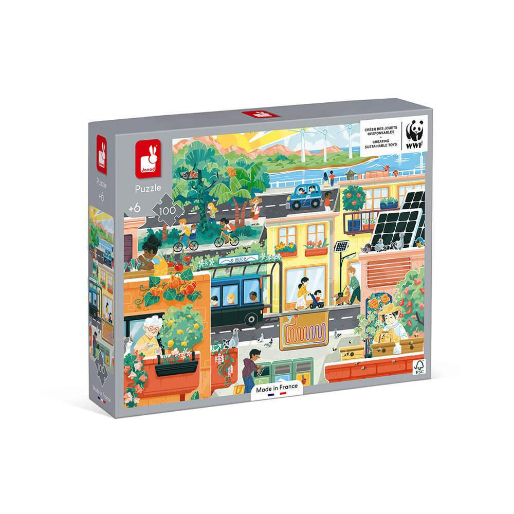 Box containing the 'Green City' jigsaw puzzle.
