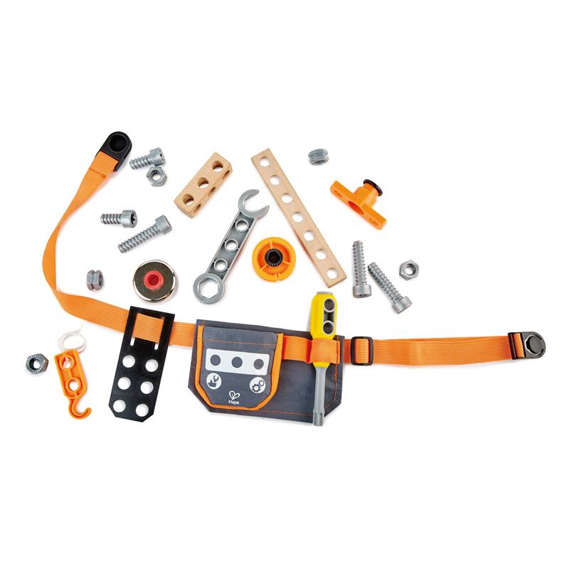 Various pieces of the Hape tool belt.