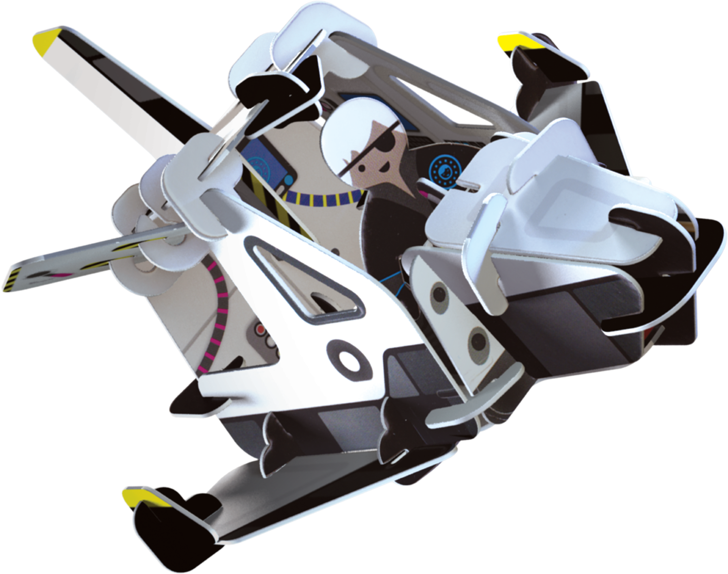 Play Press space ranger spaceship model.